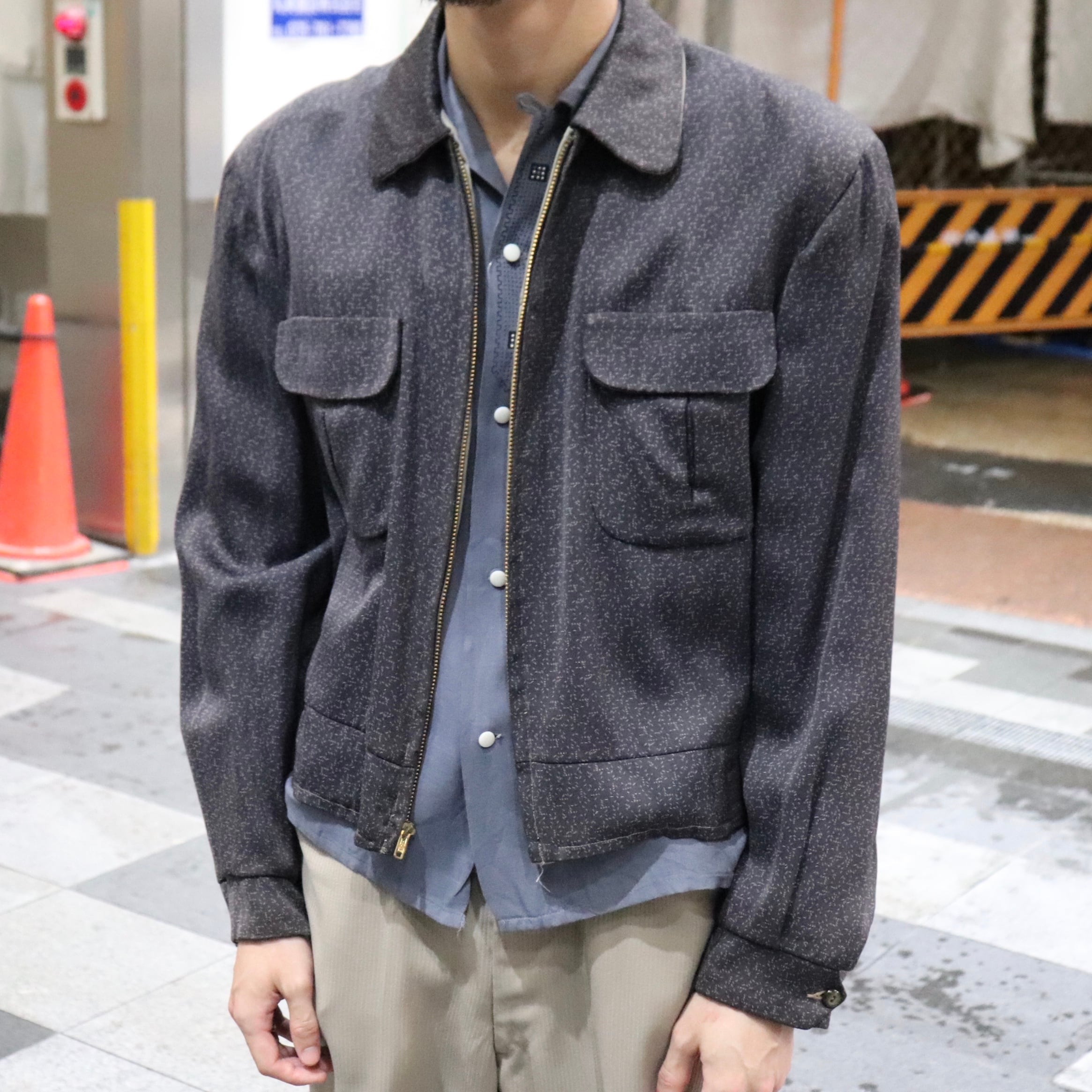 50's reversible　gabardin jacket　 50年代　ギャバジャン　リバーシブル　A750 | ROGER'S used  clothing - ロジャース - powered by BASE