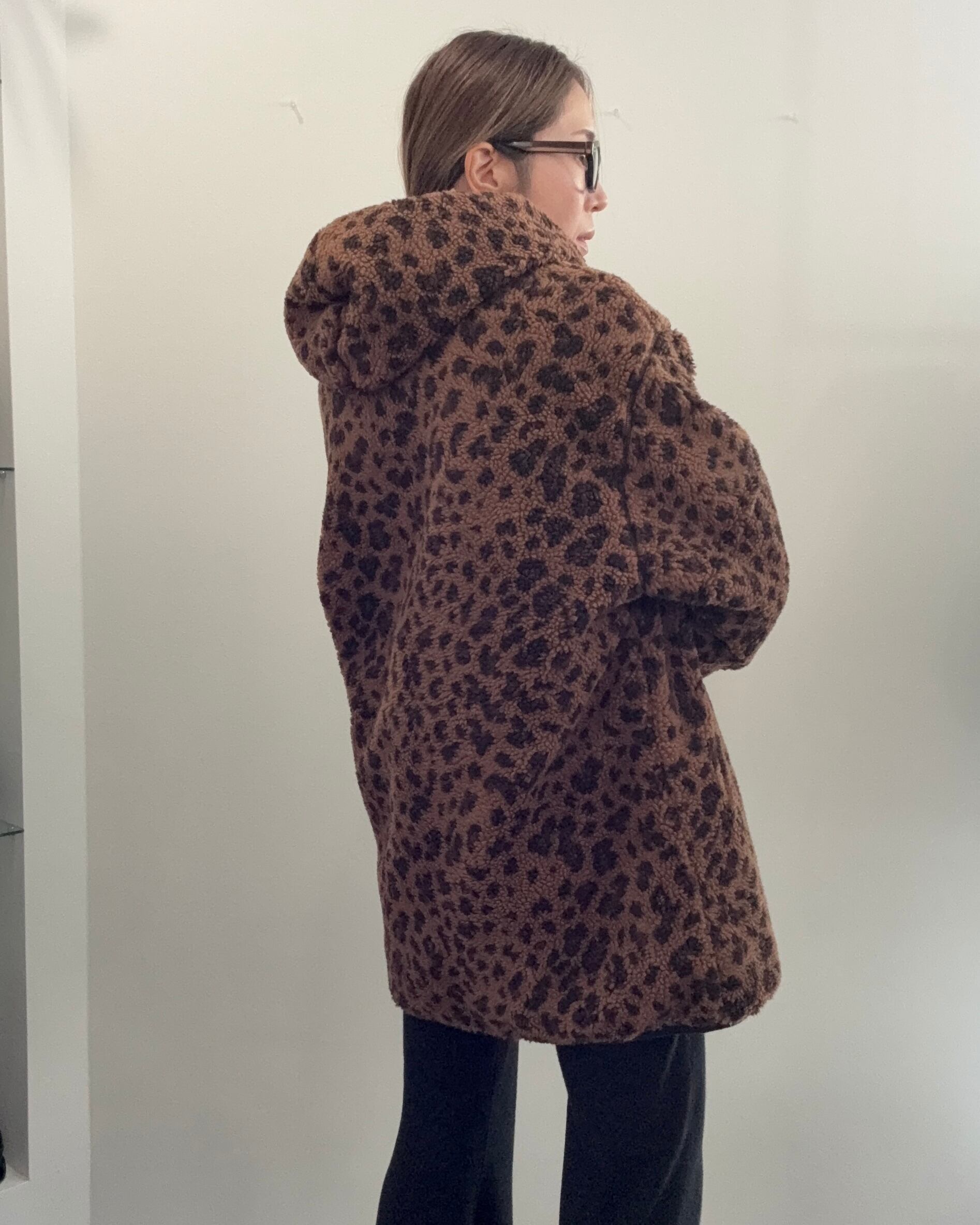 reversible hooded long blouson hoodie