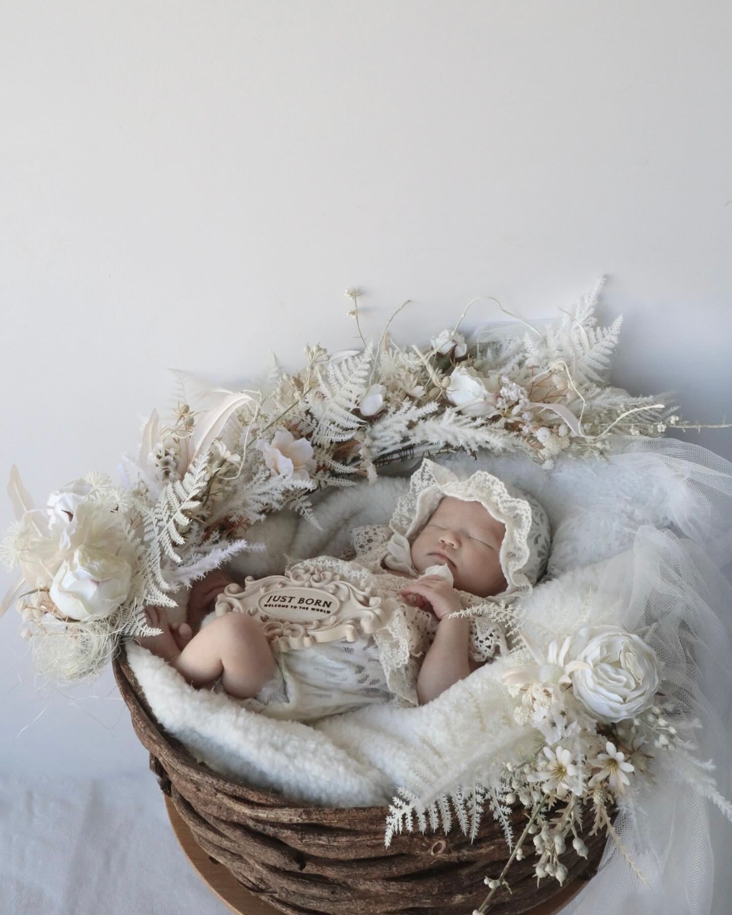 背景布　【　フラワーMIX C　】　サンプル　ニューボーンフォトなどに♪ 背景布 【 フラワーMIX C 】 サンプル ニューボーンフォトなどに