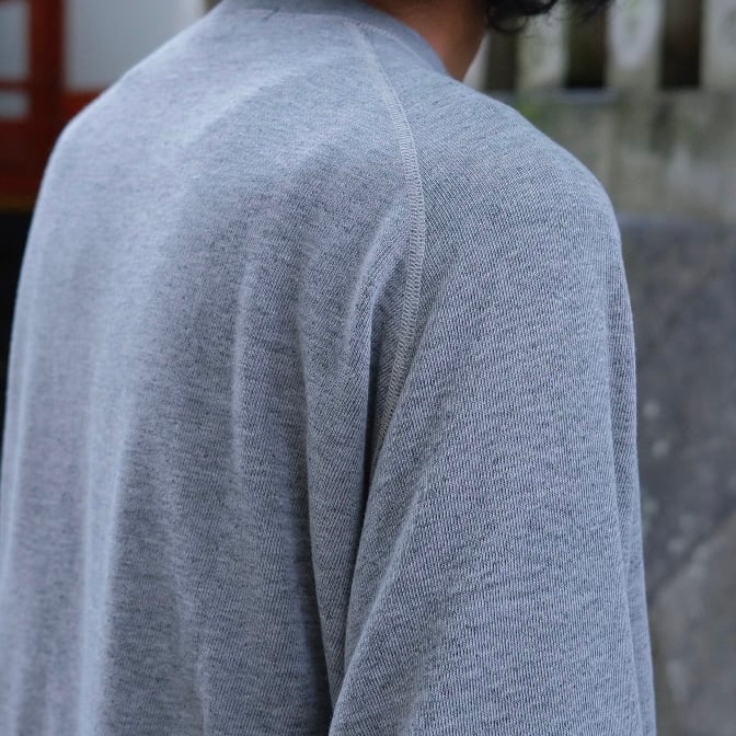 COMOLI(コモリ) /グレー裏毛クルーネック-GRAY-(D01-05045) | Signs