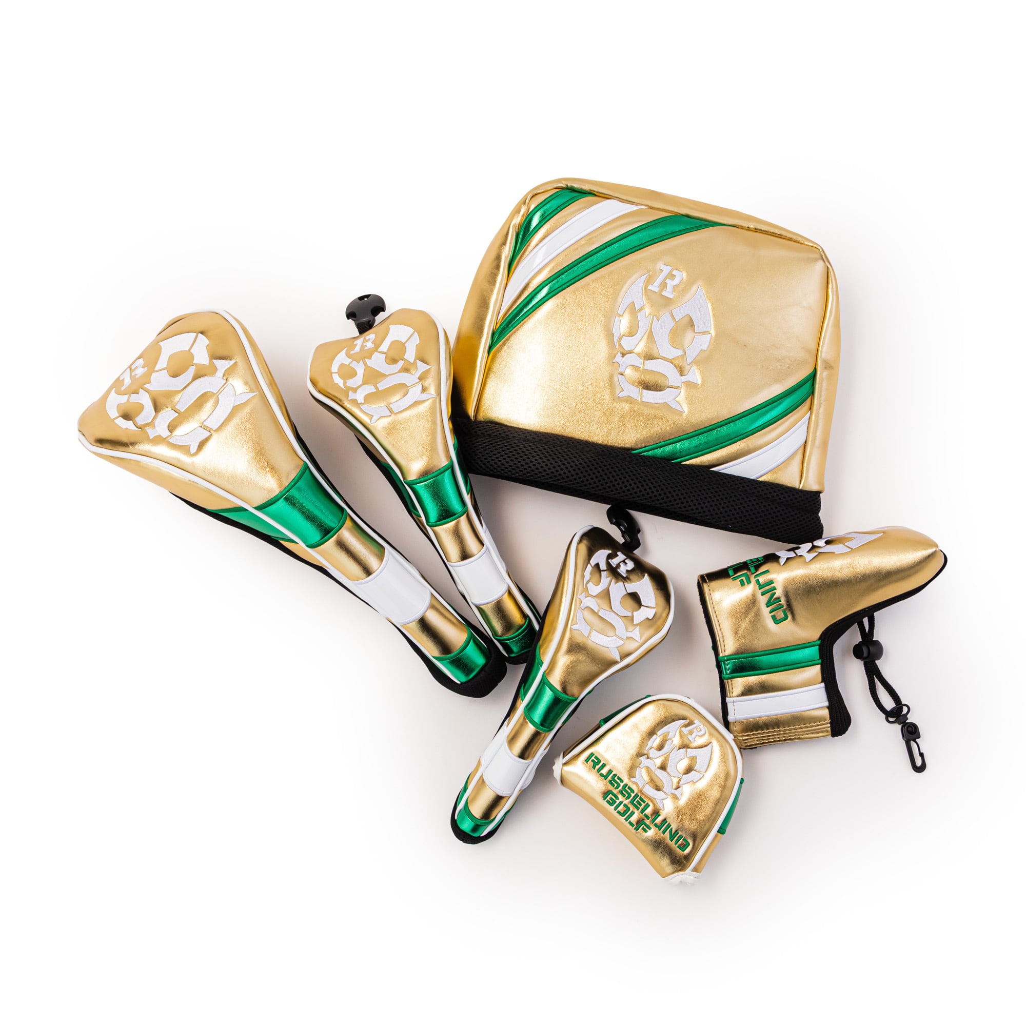 ラッセルノ Russeluno GOLF キャディバッグ＆ヘッドカバーセット【10