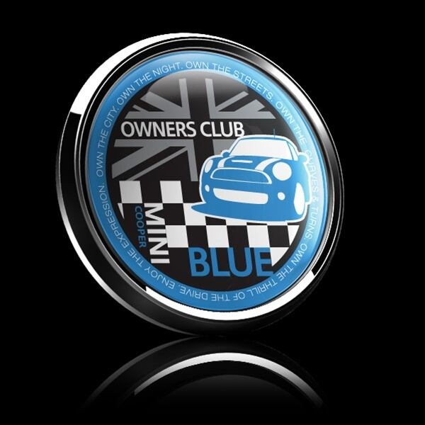 ゴーバッジ(ドーム)（CD0377 - MINI OWNERSCLUB BLUE） - 画像2