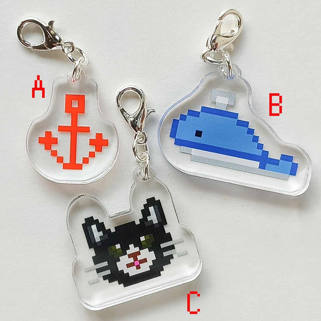 チャーム クロちゃん Marineshop96 いかり 錨 くじら クロちゃん 猫