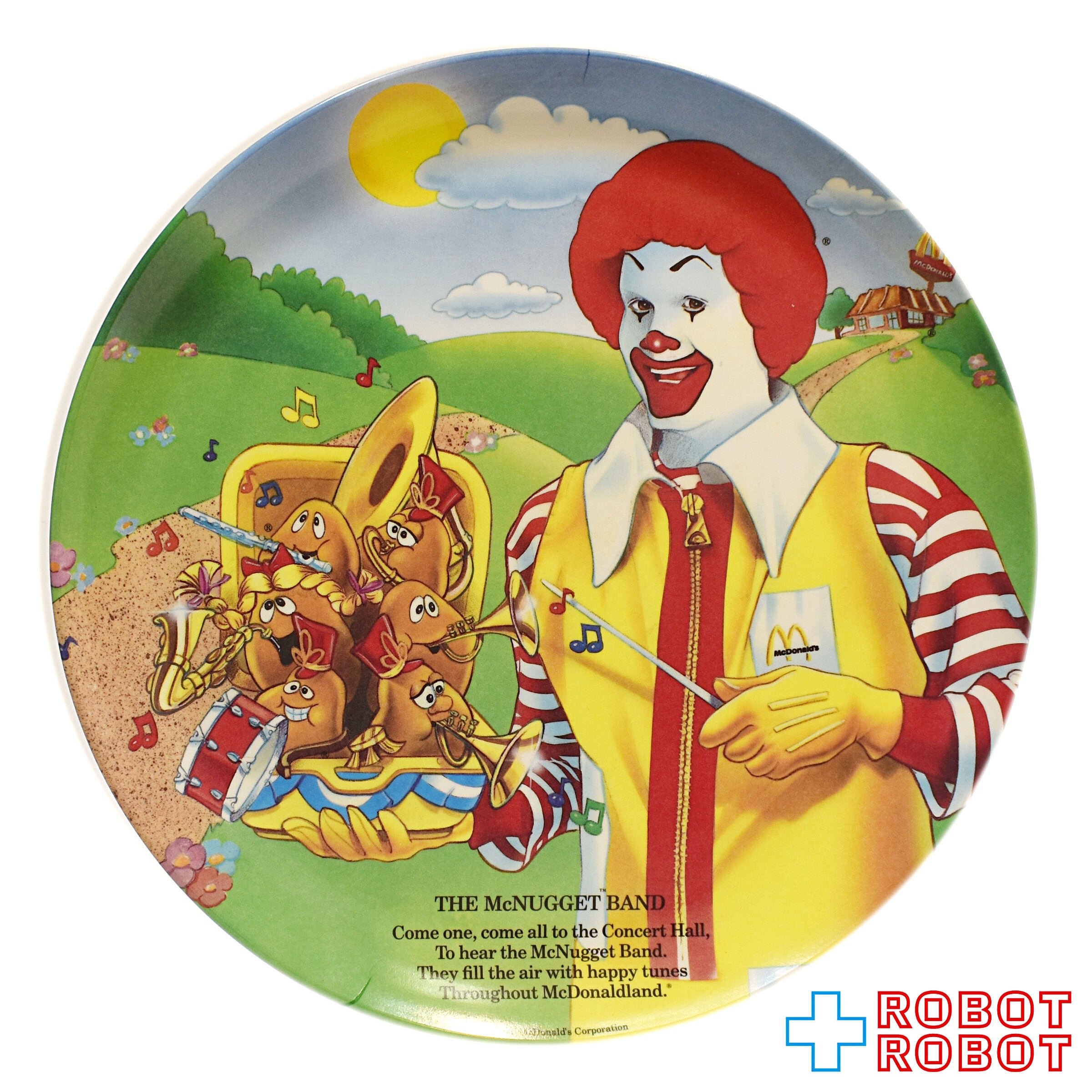マクドナルド 絵皿 ドナルドとマックナゲットのバンド | ROBOTROBOT