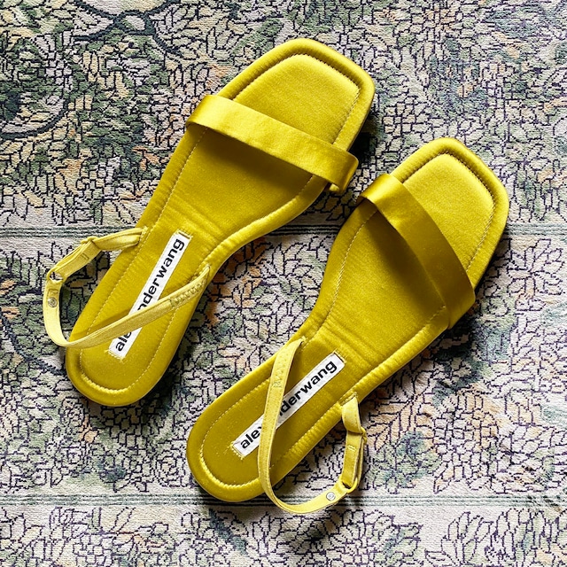 alexander wang Flat Yellow Sandals