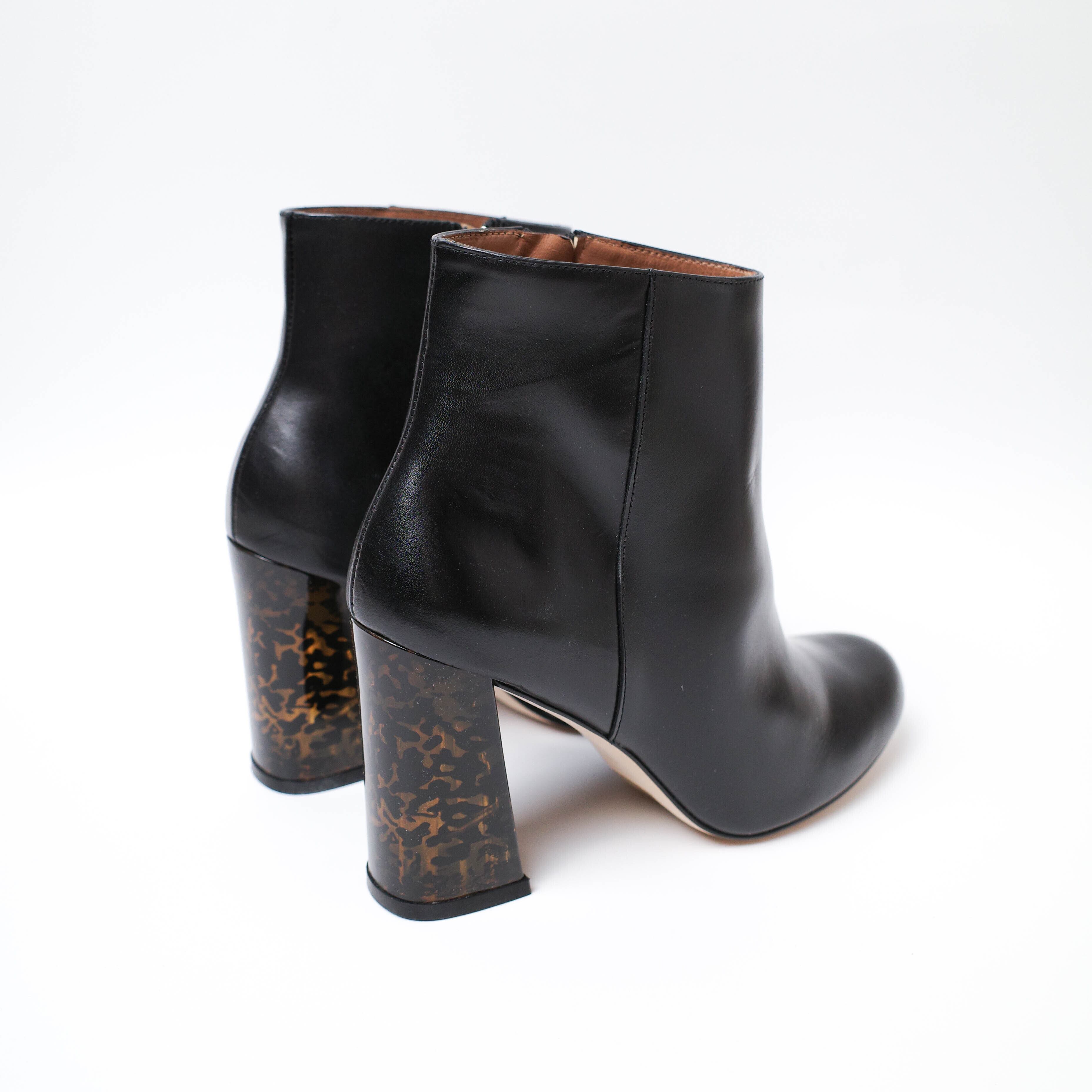 [NEW] STEFANNO BRUNNIS	COW LEATHER DESIGN BOOTS 53184-2-01017