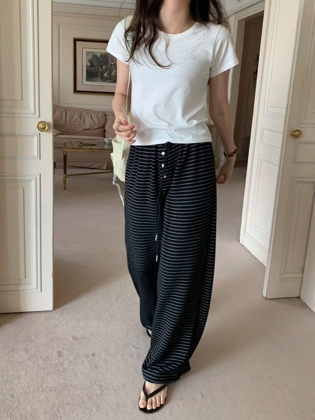 (予約) pretty young thing / Base round t-shirt 4color　