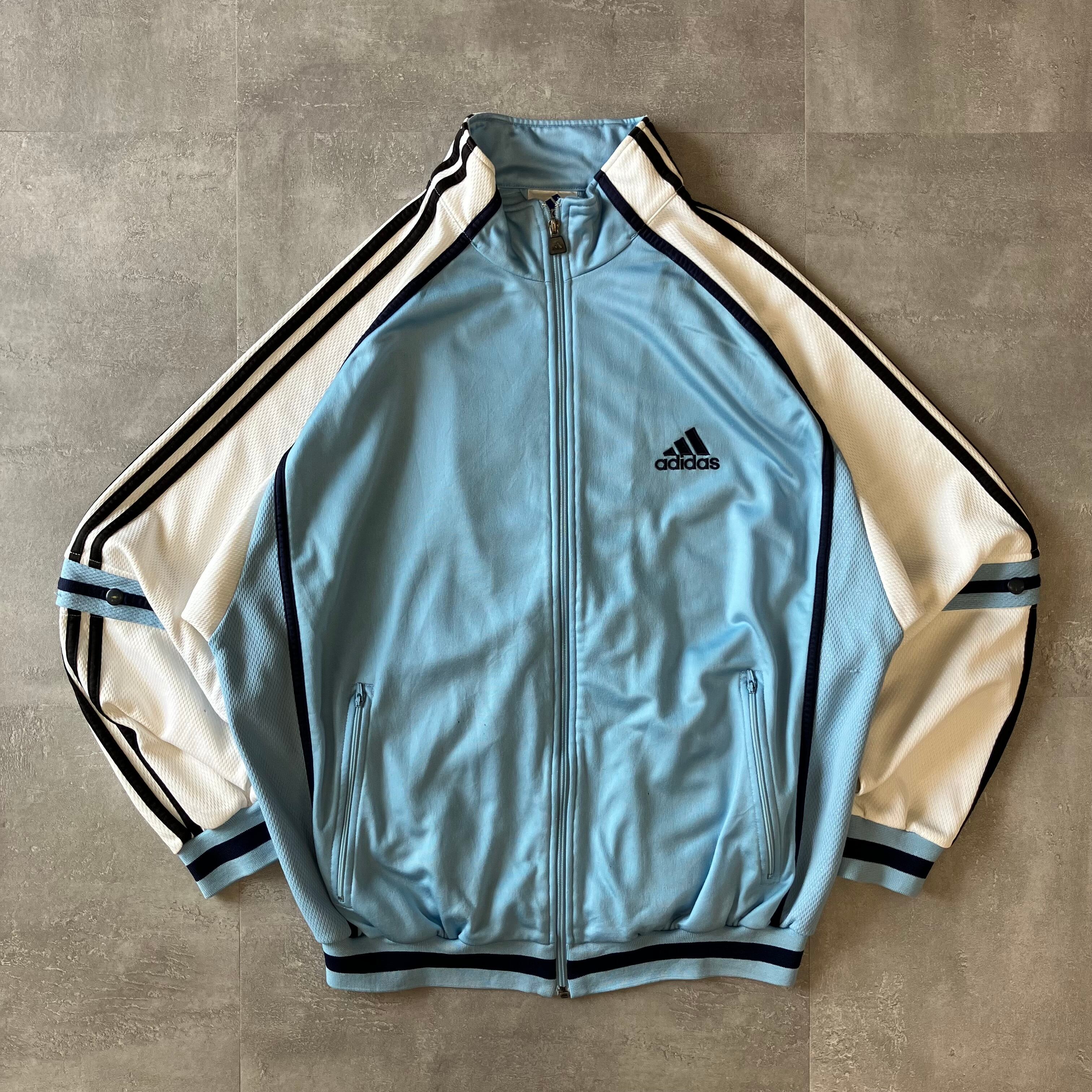 【adidas】　超レア！トラックジャケット 超希少】70s adidas トラックジャケット ライトブルー