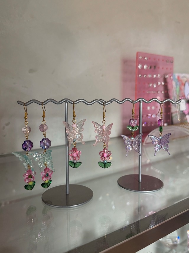 butterfly charm pierces