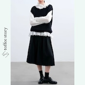 【2color】くたっと柔らか、綿混ベストの秋仕度 《P0246》