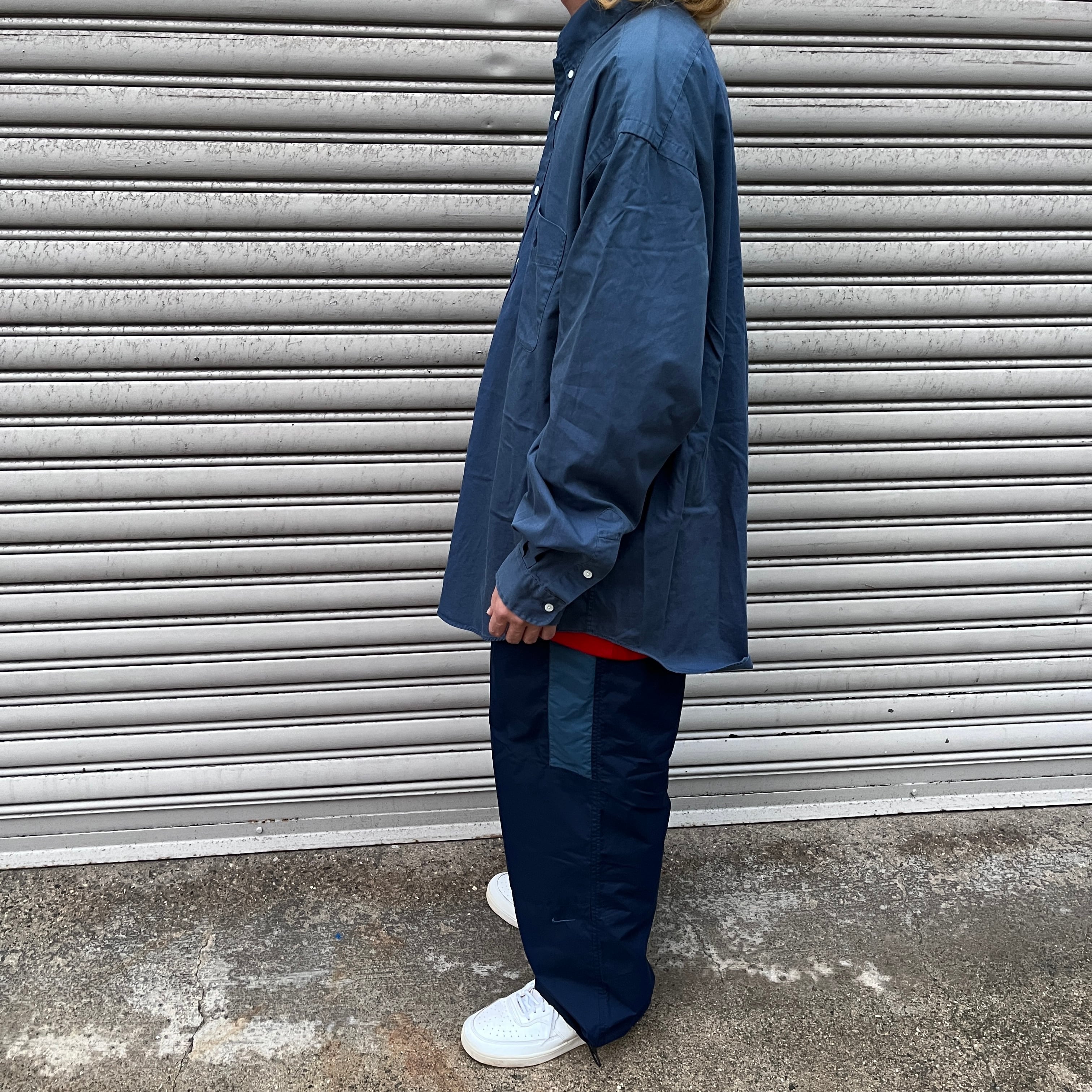 90s Ralph Lauren BIG SHIRT ボタンダウンシャツ 紺 L | 古着屋 Uan 90s Ralph Lauren BIG SHIRT ボタンダウンシャツ 紺 L | 古着屋 Uan