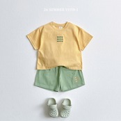 【取寄/韓国直送】VIVID-I 26/SM  モア刺繍バイカラー上下セット｜夏服｜韓国子供服