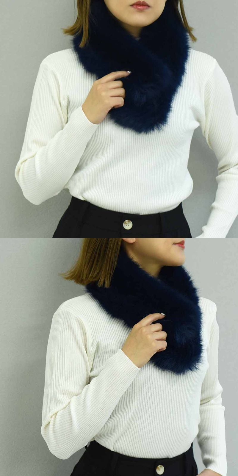 メール便】フェイクファーティペット／stole065 | DAY CLOSET