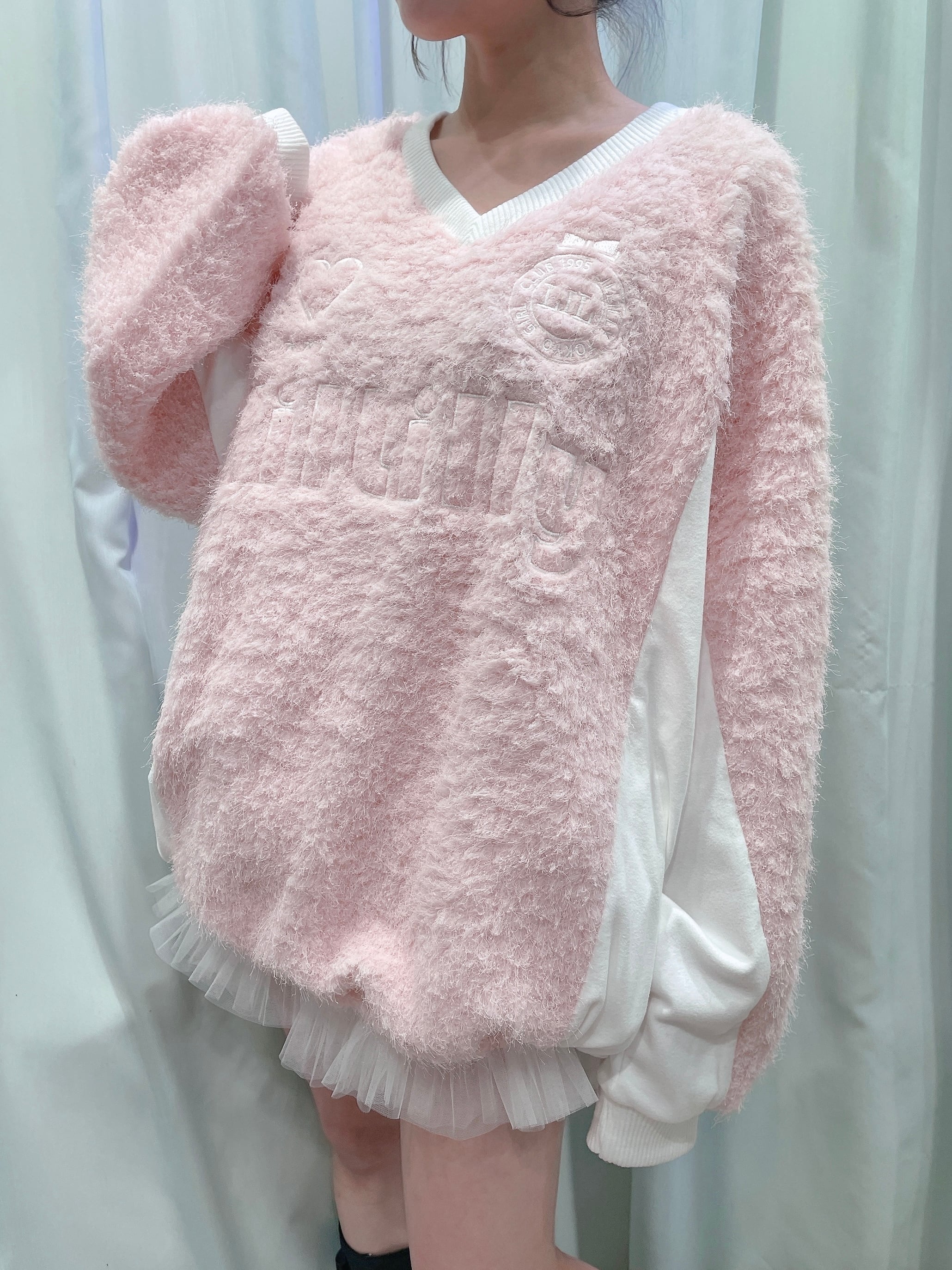 lilLilly ユニフォームボアワンピ ピンク 再入荷♡ユニフォームボアワンピ | lilLilly official webstore