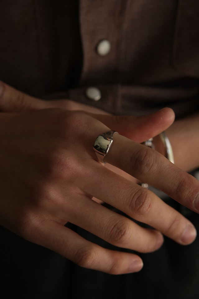Utah／”GENERAL” 925silver signet ring