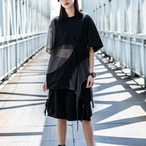 Irregular Patchwork Cut-Out Design Top(ME460)