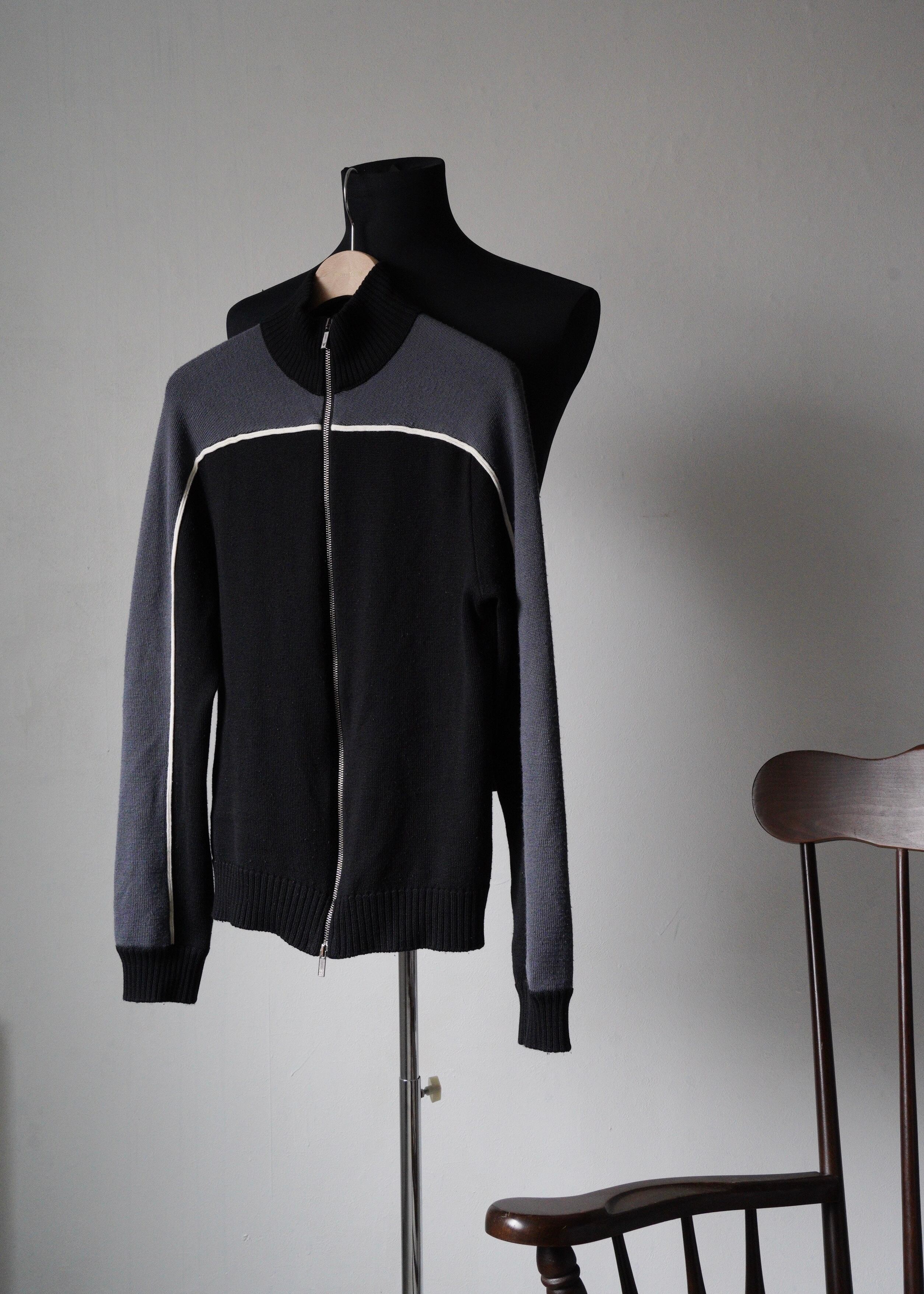 EMPORIO ARMANI double zip drivers knit | CETTEN EMPORIO ARMANI double zip drivers knit | CETTEN