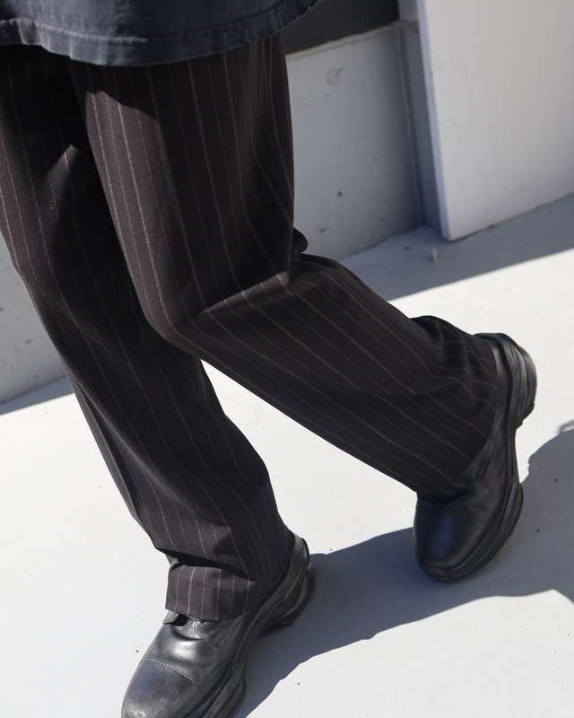 no-tuck straight pinstripe slacks