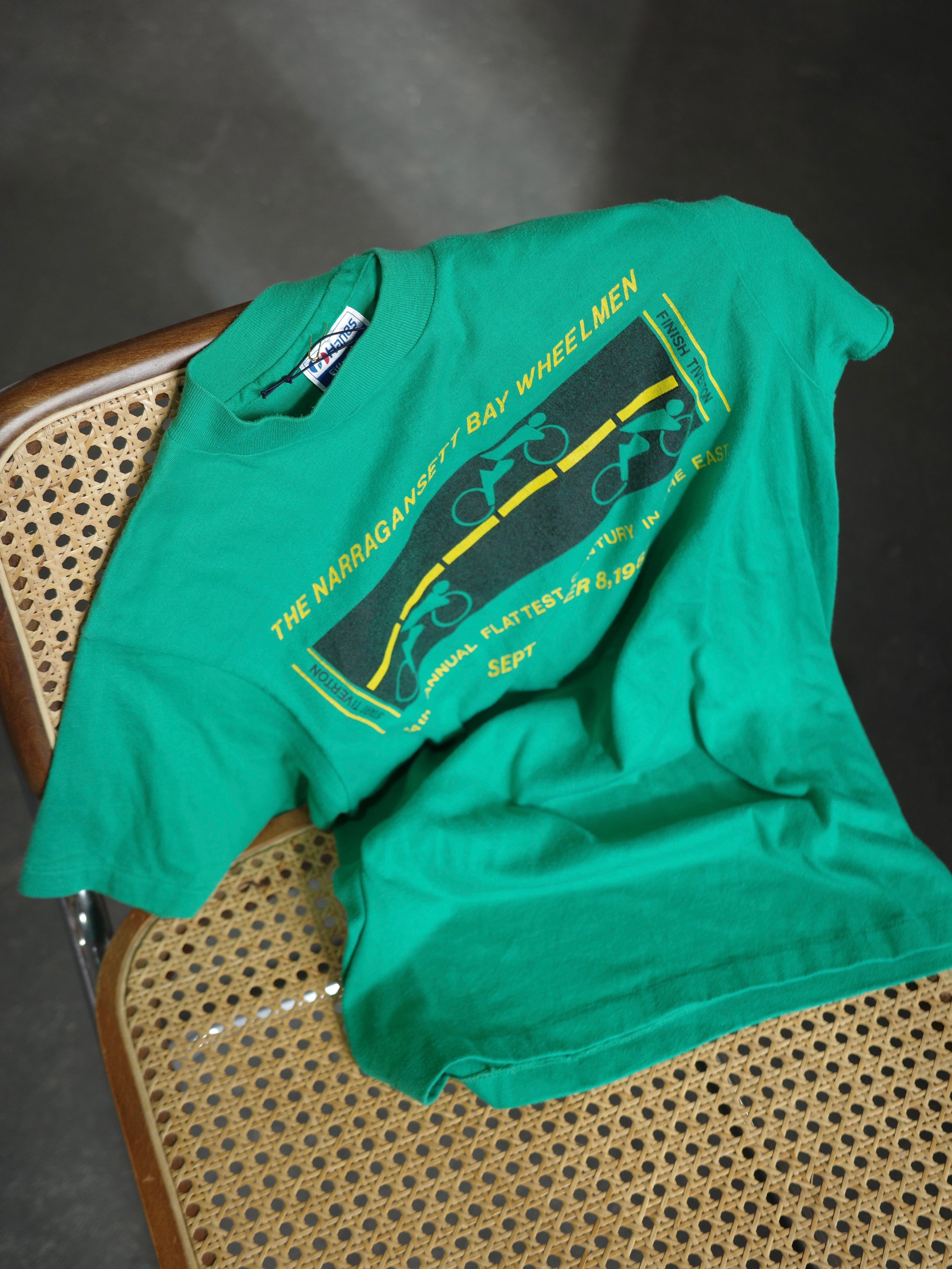 <vintage>80’s cycling green Tshirt