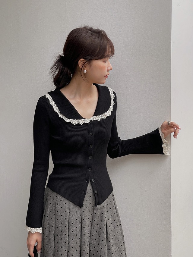 フレンチレトロレース 春カーディガン