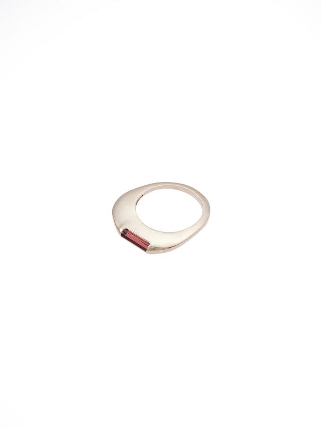 【K10】cookie sheet garnet ring(CAAC-R048)