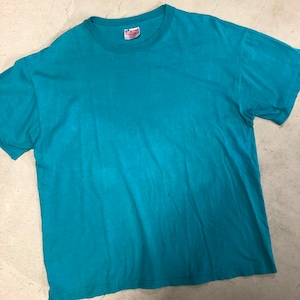 1990'S HANES GREEN SOLID T-SHIRT