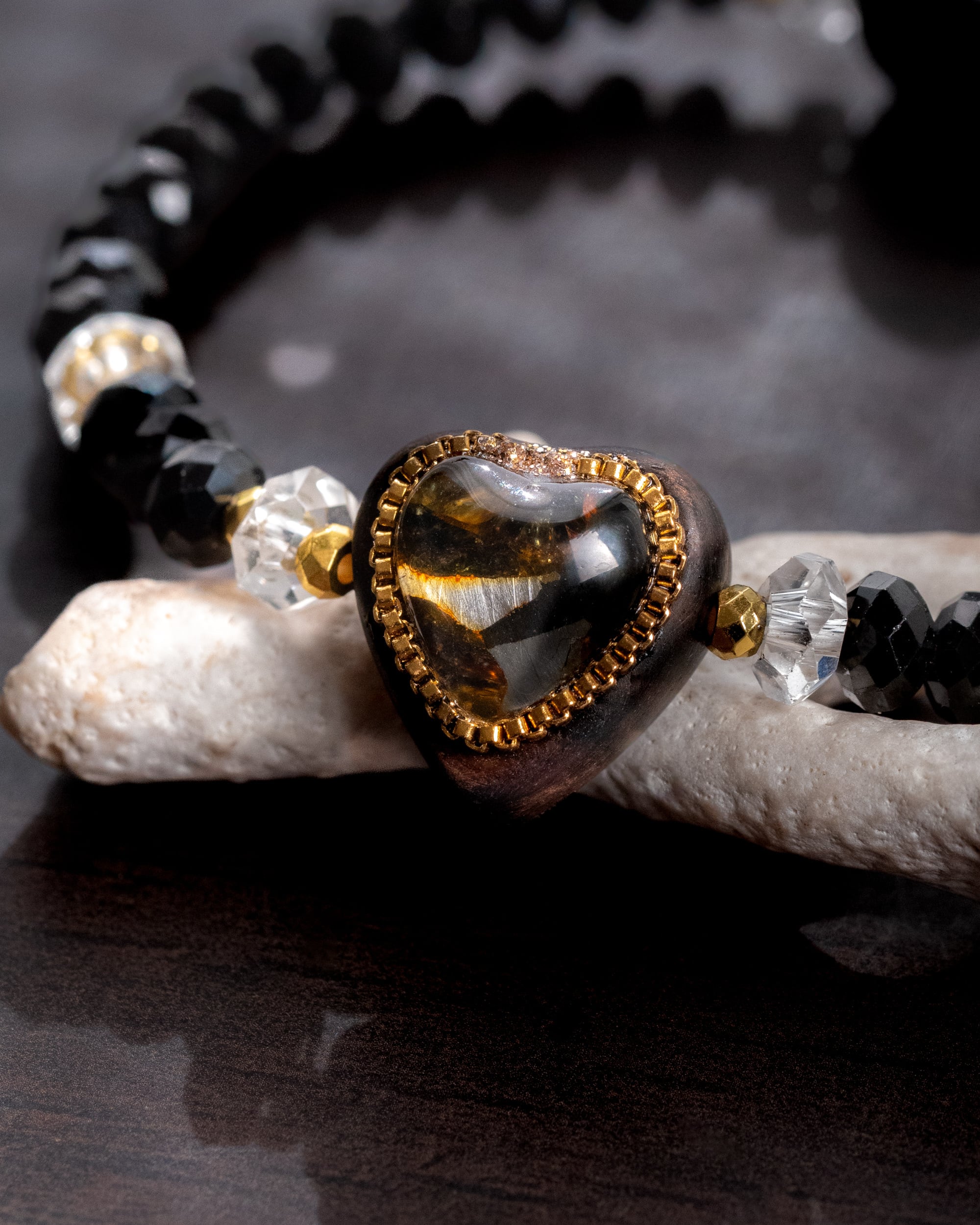 Black Stellar】セリコ・パラサイト隕石×縞黒檀／B207-1 | fugue（フーガ）