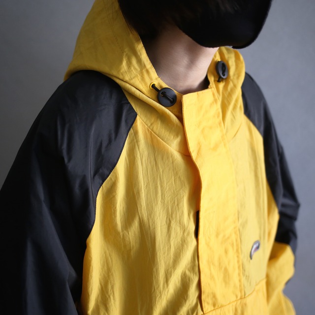 "OLD NAVY" yellow×black over silhouette anorak parka