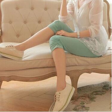 【新作】【送料無料】 モーダル妊婦レギンス、ファッション妊婦の胃リフトパンツ、夏服、薄いスタイル、7ポイントファッション、しわのある足-アリババ サマー 夏物 expec222002939392