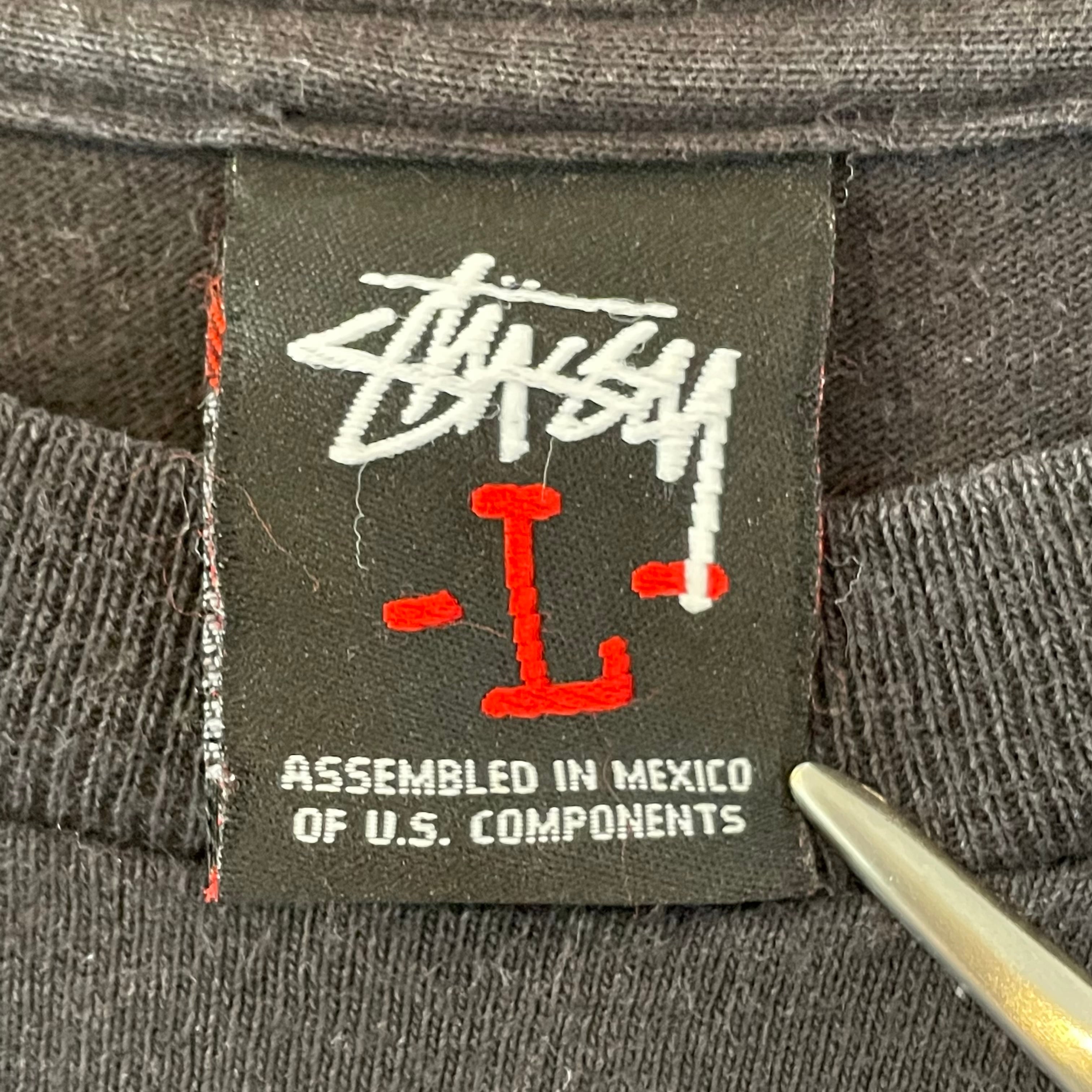 USA STUSSY ヴィンテージ　ステューシー　パーカー　ブラック　サイズL古着屋collect