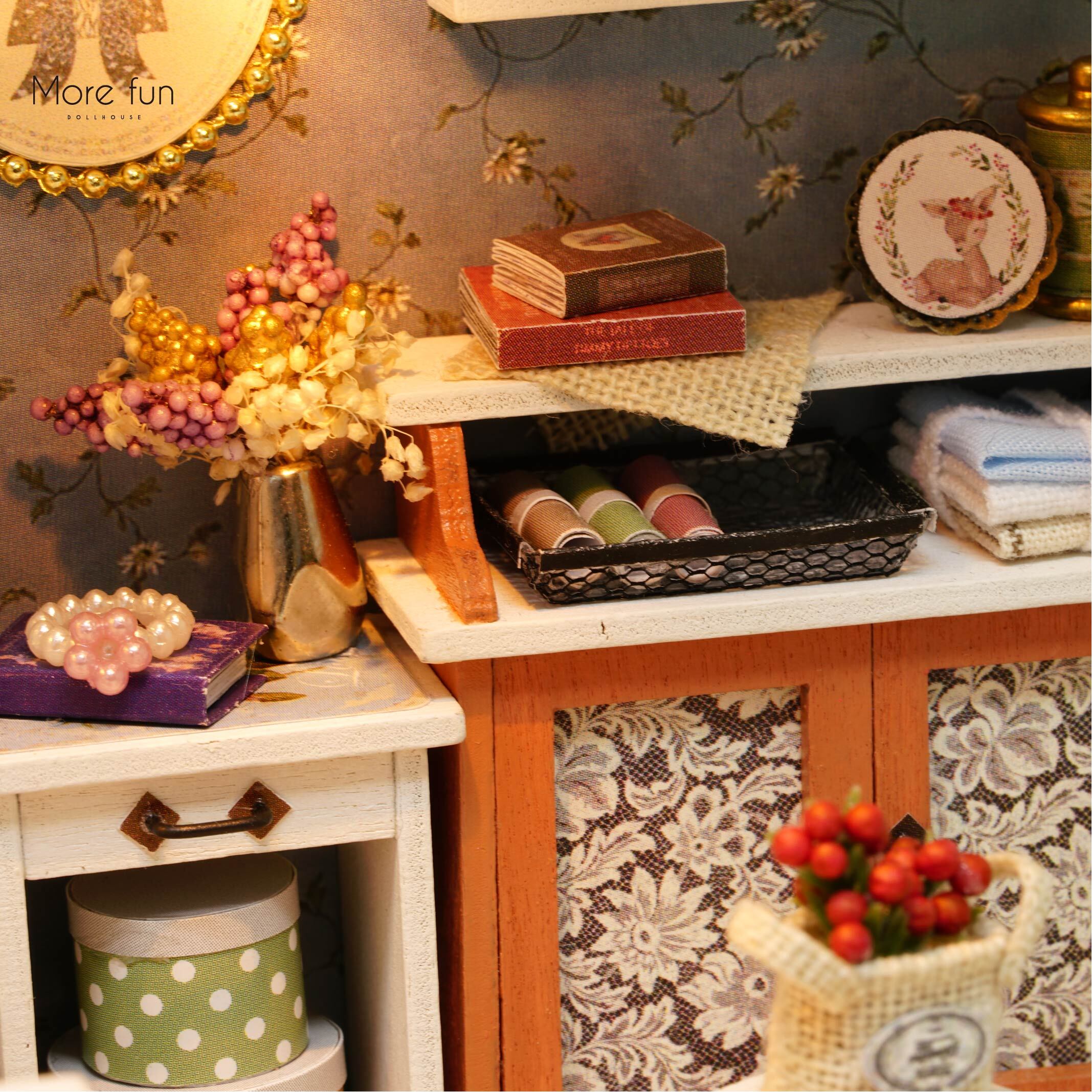 DIY ミニチュア ドールハウス 手作りキット miniature dollhouse kit