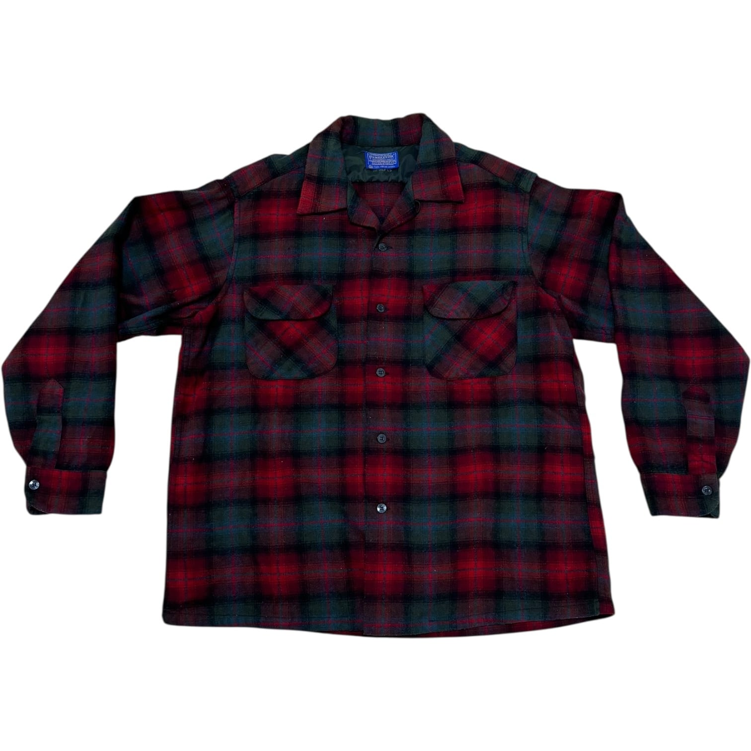 【好配色】60s King Kole ネルシャツ 緑×黒 ビッグサイズ 好配色】60s King Kole ネルシャツ 緑×黒 ビッグサイズ