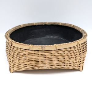 炭斗籠 ・竹籠・白竹・炭道具・茶道具・No.240820-07・梱包サイズ80