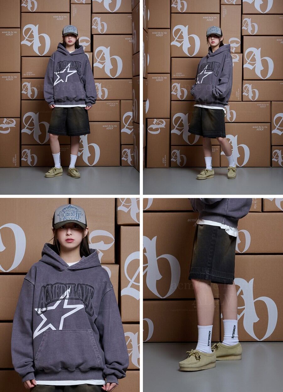 ☆SEVENTEEN ジョンハン 着用！！【ADLV】BRUSH WASHING BERMUDA DENIM