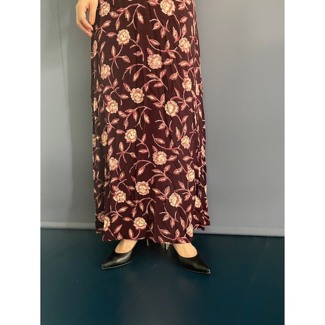 US flower wine skirt