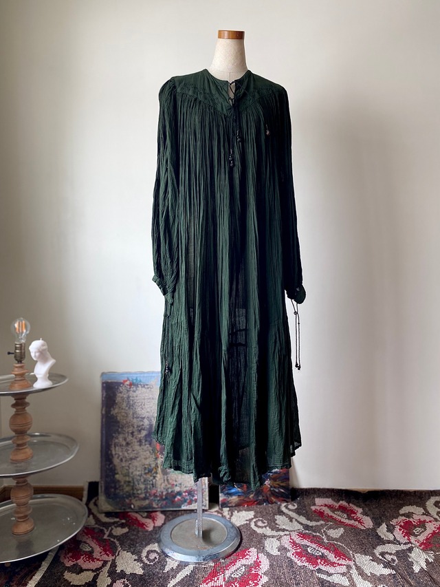 70s Indian Cotton Gauze Dress