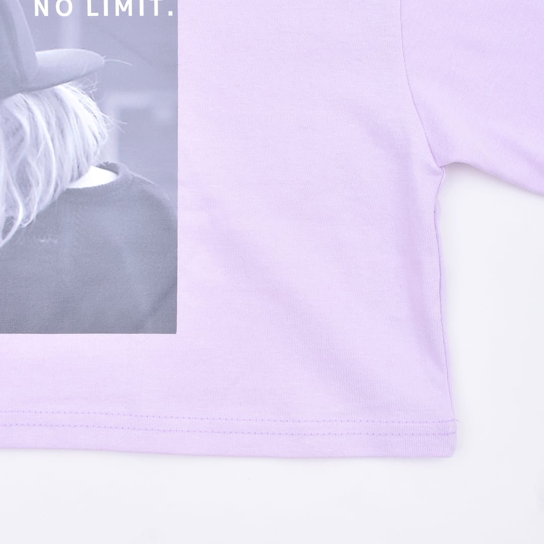 70%OFF】Popteen掲載☆ショート丈 NO LIMIT Tシャツ