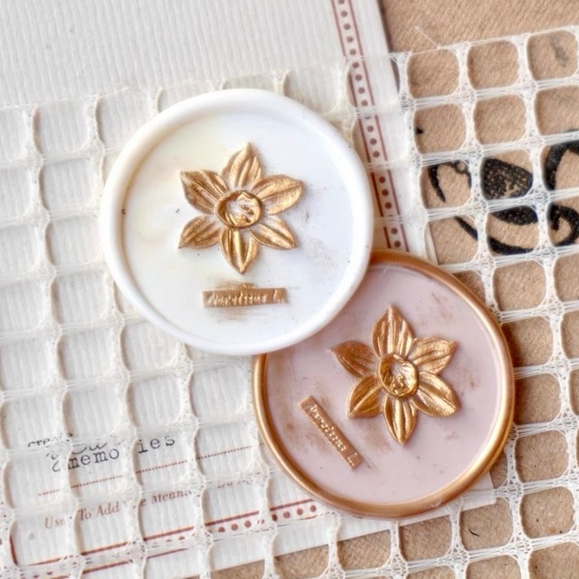 【SELECT】Wax seal stamp │ Daffodil【25mm】