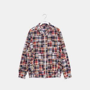 【APPLEBUM】アップルバム Madras Patchwork Zip Up Shirt Jacket ジップアップ シャツ ジャケット