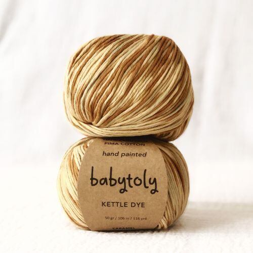 babytoly / Organic Cotton Yarn / CARAMEL CONFETTI