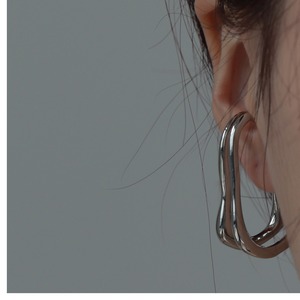 Zircon clip earrings＊S-382