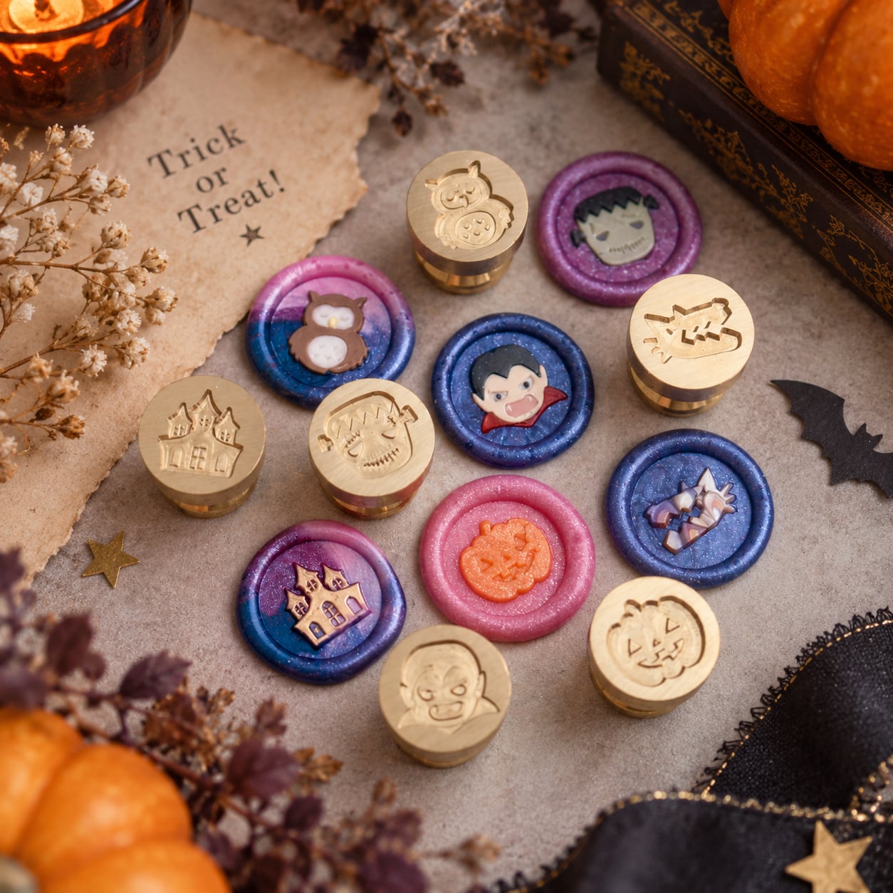 【先行販売】Wax seal stamp│Mini Halloween【15mm】