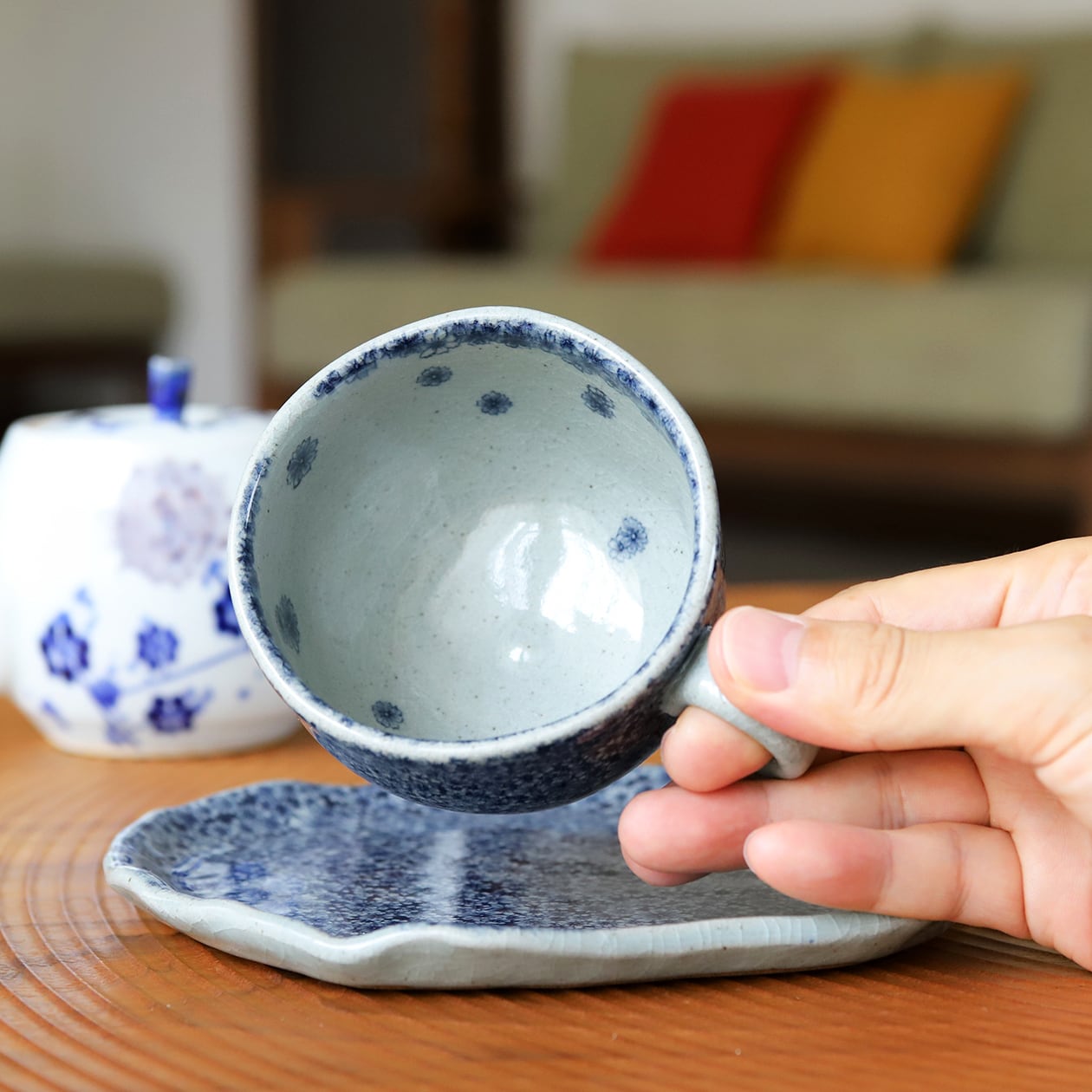 新品未使用　有田焼　辻修窯　レンゲ柄　小鉢揃　陶器　レア　お洒落　お皿 353894dab206f5c9e11375b1e4cfee