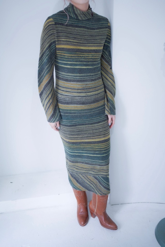 green gradation onepiece