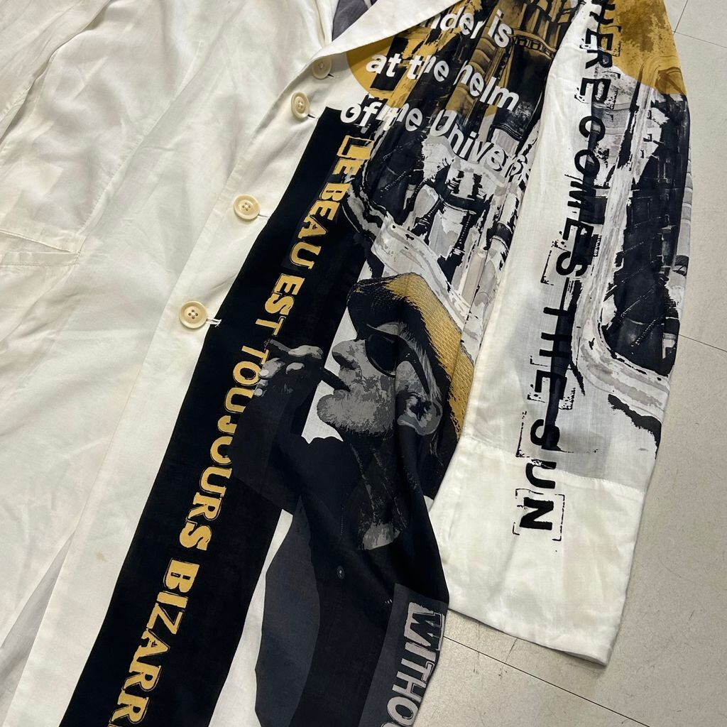 90s Yohji Yamamoto ヨウジヤマモト レーヨン ロングシャツ Yohji Yamamoto POUR HOMME ヨウジヤマモトプールオム 25SS look11