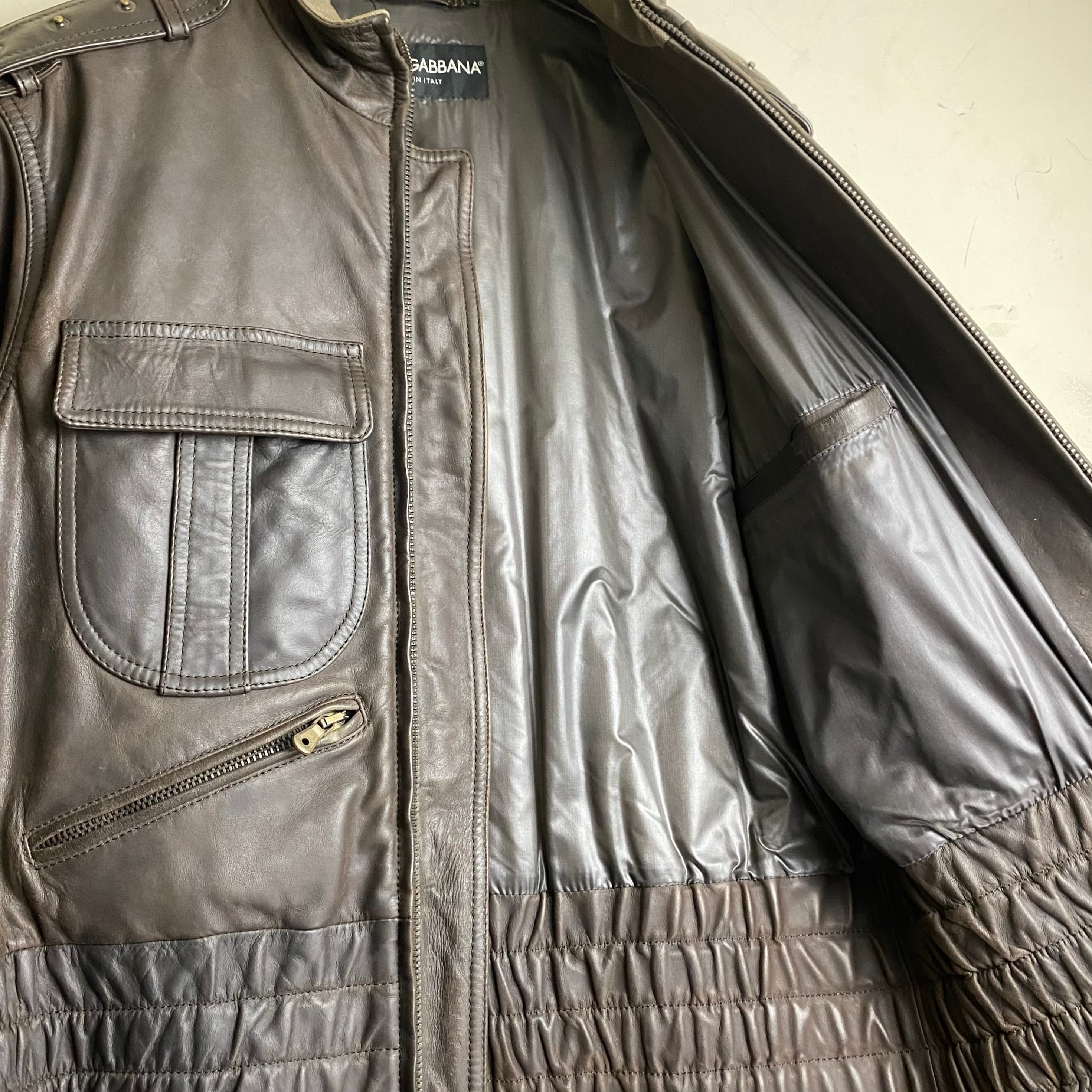 2003AW DOLCE&GABBANA leather blouson | NOIR ONLINE