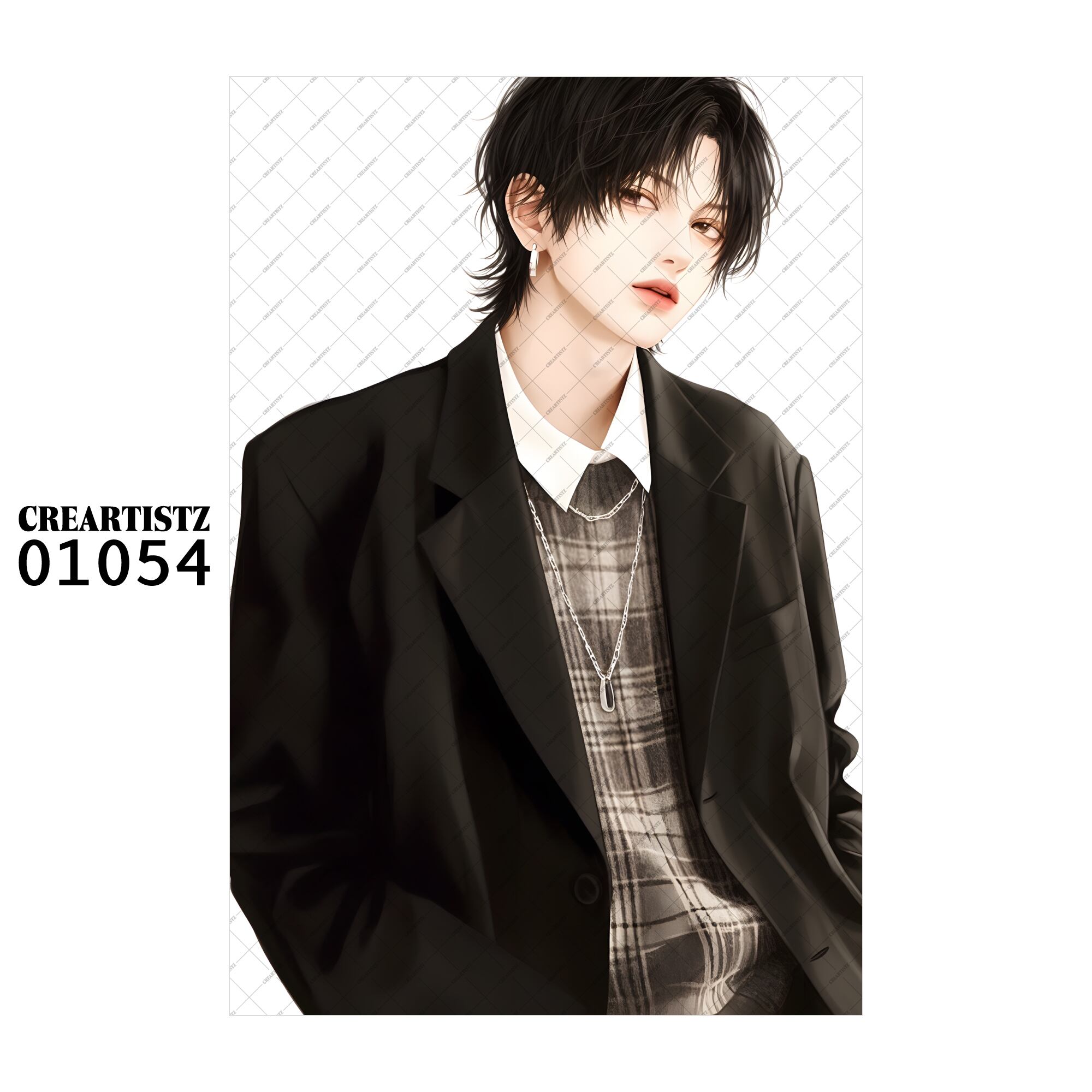 01054 ボーイ クール オリジナル ペーパー/ステッカー 4枚セット CREARTISTZ