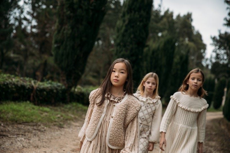 即納》Bebe Organic / Silvia Dress cream | mimimu