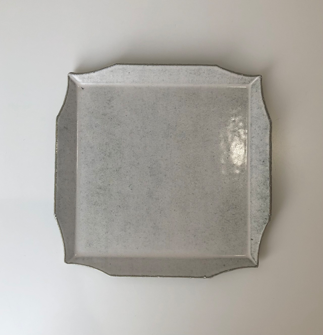 寿山窯 rim（リム）スクエア L ホワイトアッシュ　美濃焼（日本製）