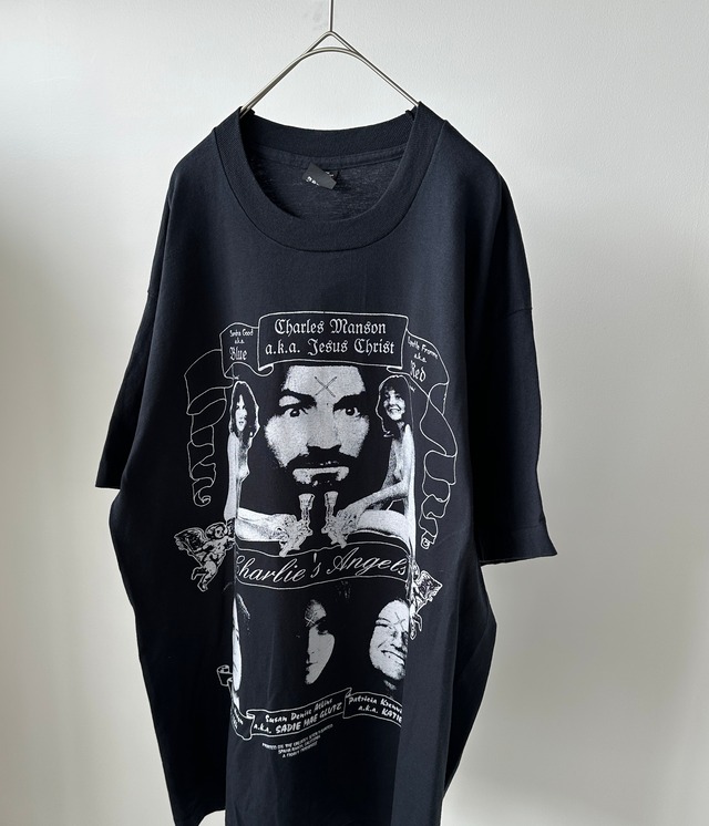 -Charles Manson- Vintage 90s XL Charlie's Angels Print T-Shirt made in USA